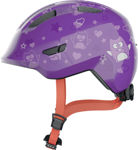 Przejdź do produktu Kask rowerowy dziecięcy Abus Smiley 3.0 Purple Star Shiny S 45-50cm