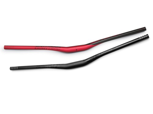 Przejdź do produktu Kierownica Lightning Low, alu 7050, 800mm, śred. 35mm, wznios 1", red devil