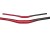 Kierownica Lightning Low, alu 7050, 800mm, śred. 35mm, wznios 1", red devil
