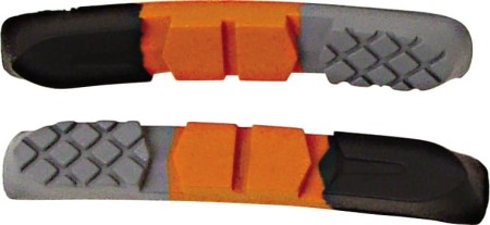 Okładziny do klocków AUTHOR ABS-3CC-P czarno-pomarańczowo-szare 4 szt.