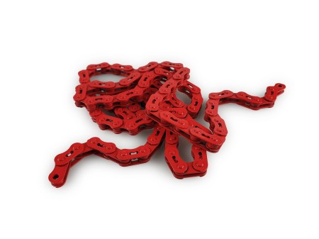 Łańcuch Core singlespeed, czerwony, 3/32"