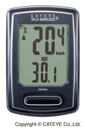 Licznik rowerowy Cateye VELO WIRELESS+ CC-VT235W biały
