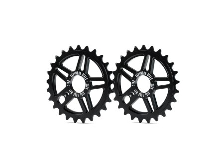 Zębatka BMX Star, alu 7075, 28 zębów, czarna anodowana