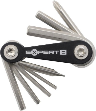 Klucze zestaw AUTHOR EXPERT 8 czarno-srebrne