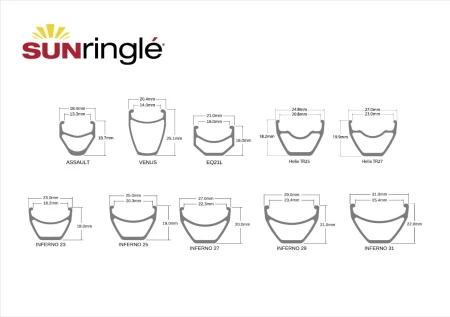 Obręcz Helix TR25 SL, 29", 32 otwory, czarna, tubless ready