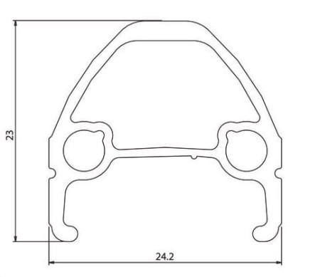 Obręcz AUTHOR ARGON 27.5", 32 otwory, CNC czarna