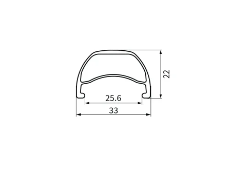 Obręcz Shield 27.5", 32 otwory, matowa czarna anodowana