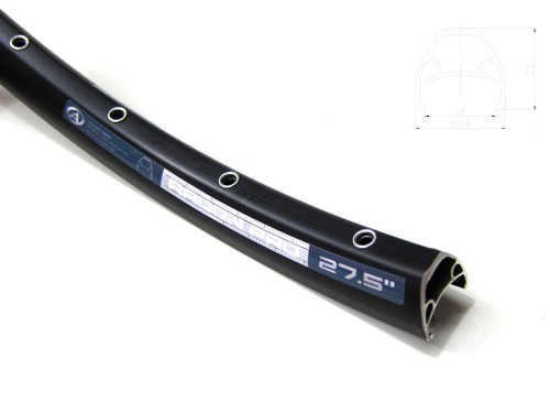 Przejdź do produktu Obręcz AUTHOR RADON PRO 27.5", disc, 32 otwory, czarna