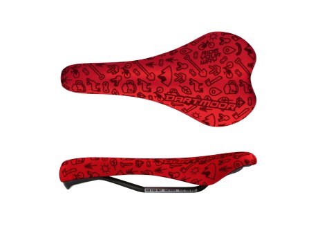 Siodełko Primal pręty drążone cr-mo, Red Devil