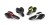 Siodełko Derry męskie, czarno-żółte fluo