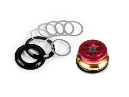 Stery Blink IS42/IS52, czerwone anodowane, złote łożyska