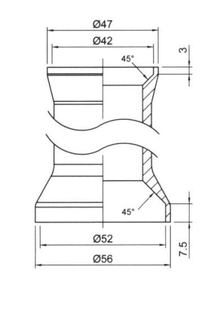 Stery AUTHOR ACO-HS40 Integrated 1-1/8"-1,5" (28.6/41.8/51.8/39.8mm) czarne