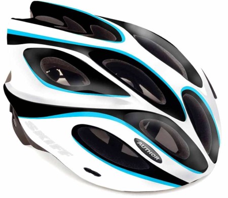 Kask AUTHOR SKIFF biało-czarno-niebieski 52-58