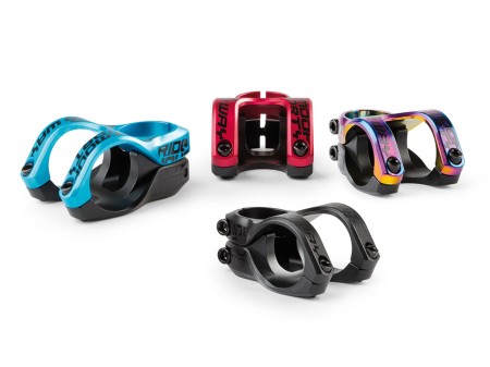 Wspornik kierownicy Shorty 32mm / 31,8mm, turkusowy anodowany