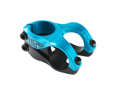 Wspornik kierownicy Shorty 32mm / 31,8mm, turkusowy anodowany