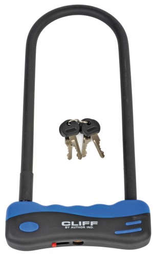 Przejdź do produktu Zapięcie U-Lock AUTHOR CLIFF 16.5x32 czarno-niebieskie