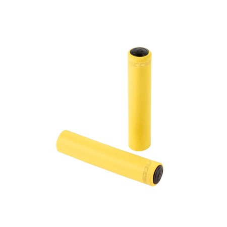 Chwyty kierownicy Silicon 130mm, żółte