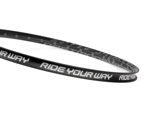 Przejdź do produktu Opaska na obręcz Ride Your Way 27.5"x26mm, czarna, zestaw 4 szt.
