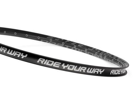 Opaska na obręcz Ride Your Way 27.5"x26mm, czarna, zestaw 4 szt.