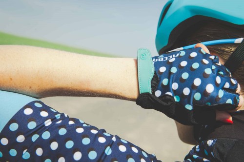 Przejdź do produktu Rękawiczki Dots, granatowo-niebieskie, XS