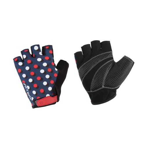 Przejdź do produktu Rękawiczki Dots, granatowo-czerwone, XS