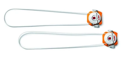 Klamry TECNO-3 PUSH LONG biało-pomarańczowe (MTB DRAKO, WIRE, MTB EAGLE 10, GENIUS 10)