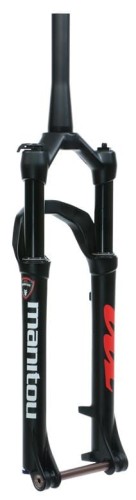 Przejdź do produktu Amortyzator MARKHOR 27,5, 100mm, czarny, taper, oś 15mm Boost