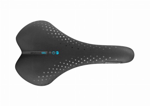 Przejdź do produktu Siodełko SPORTIVE GEL SMALL 0-30° czarne zamsz