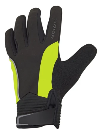Rękawiczki kolarskie AUTHOR WINDSTER LIGHT X8 zimowe czarno-żółte(fluo) S