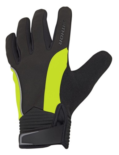 Przejdź do produktu Rękawiczki kolarskie AUTHOR WINDSTER LIGHT X8 zimowe czarno-żółte(fluo) S