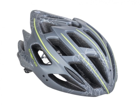 Kask AUTHOR AERO X8 szaro-żółty(fluo) mat 52-58