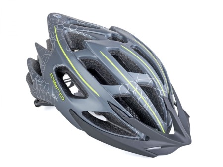 Kask AUTHOR AERO X8 szaro-żółty(fluo) mat 58-62