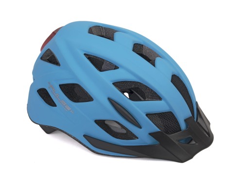 Przejdź do produktu Kask AUTHOR PULSE LED X8 niebieski fluo 58-61 (z lampką tylną)