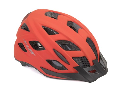 Przejdź do produktu Kask AUTHOR PULSE LED X8 czerwony fluo 58-61 (z lampką tylną)