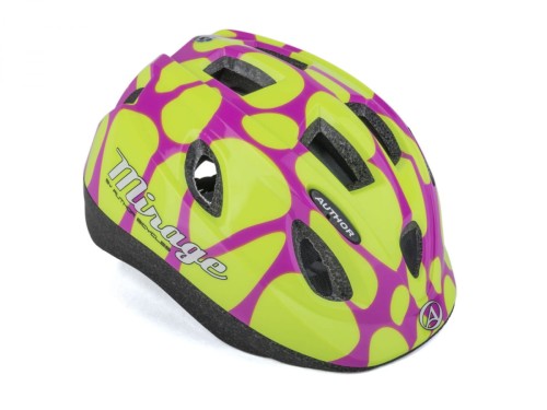 Przejdź do produktu Kask AUTHOR MIRAGE żółto-różowy 52-56