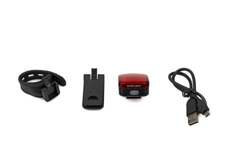 Lampa tylna AUTHOR SQUARE USB 40 lm