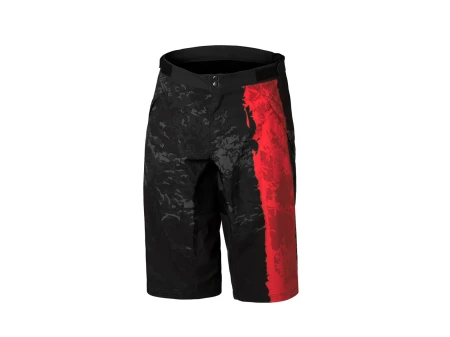 Szorty MTB Woods red devil-czarny kamuflaż, M