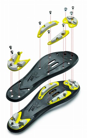 Wymienny bieżnik do podeszwy MTB SRS Carbon Composite antracyt-szare rozmiar 39-40.5 (MTB DRAGON 5, MTB DRAGON 4, MTB SPIDER)