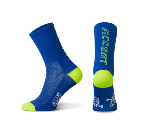 Przejdź do produktu Skarpetki kolarskie Hero Long, niebieskie-żólte fluo, rozmiar S (36-38)