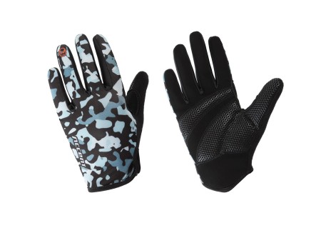 Rękawiczki z długimi palcami Furious, blue camo, L