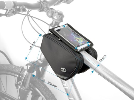 Torba pod ramę trójkątna AUTHOR A-R282 MPP czarna