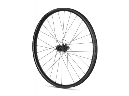 Komplet kół Raven 27.5" tylne/przednie, Boost, 28 otworów, karbon, tubeless ready, piasty straight-pull, bębenek SRAM XD 108 punktów zaczepu, potrójnie cieniowane szprychy, czarny mat