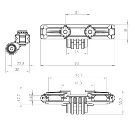 Zestaw SP Connect Wedge Case torebka podsiodłowa