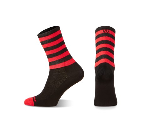 Przejdź do produktu Skarpetki kolarskie Stripe Long, czarno-czerwone, XL (45-46)
