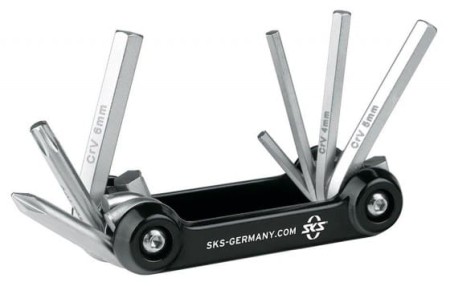 Zestaw SKS - pompka INFUSION TT (multi), klucze TOM 7 7 funkcji, łyżki do opon