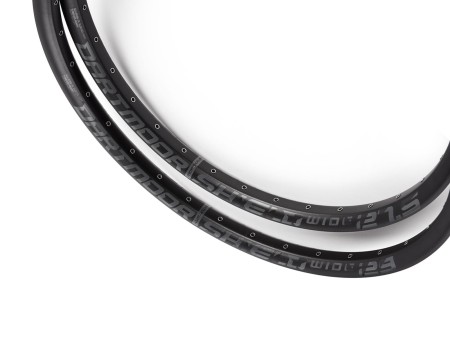 Obręcz Shield Wide 27.5", 32 otwory, tubeless ready, matowa czerwona anodowana