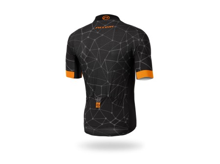 Koszulka kolarska Hero, czarno-pomarańczowa, XL