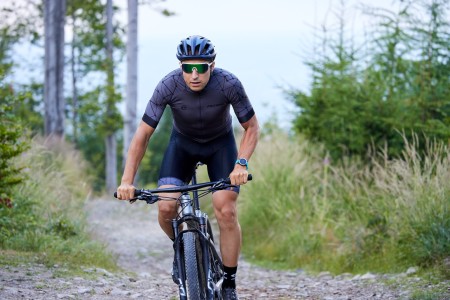 Spodenki kolarskie Hero, czarno-czerwone, S