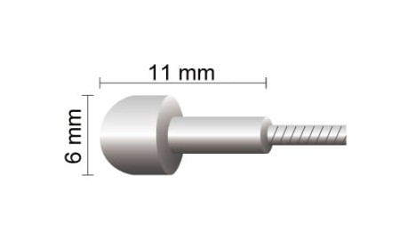 Linka hamulca szosowa Shimano/Sram ze stali nierdzewnej szlifowanej 1.5mm x 1700mm