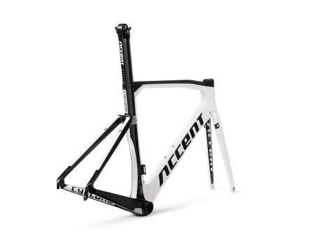 Rama szosowa Cyclone Carbon M pearl white (rama, widelec, stery, wspornik siodła)